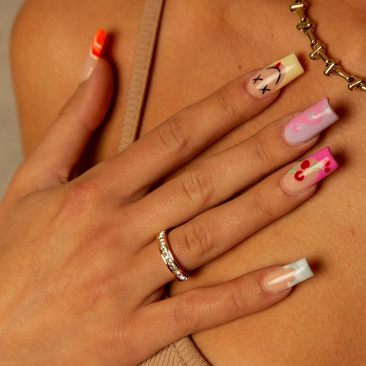 Anillo Brillante Bañado en Oro de 18K