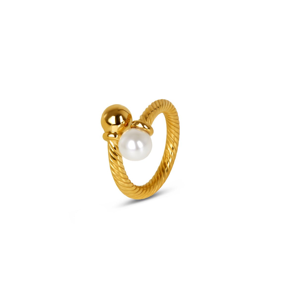 Anillo Elegance Perla Chapado en Oro de 18k