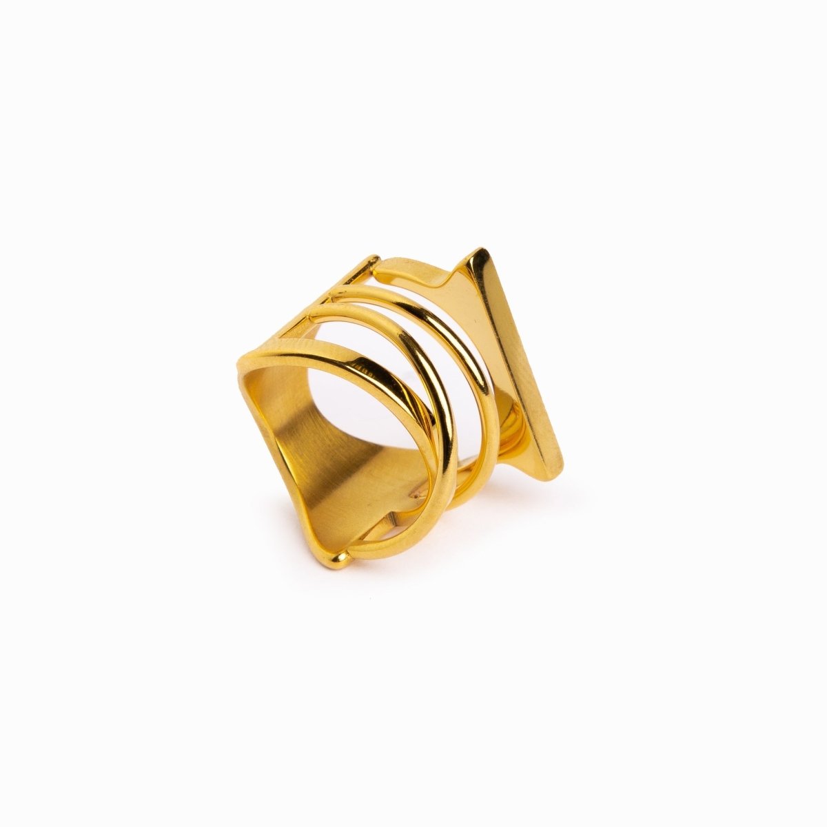 Anillo Haute bañado en oro de 18 quilates