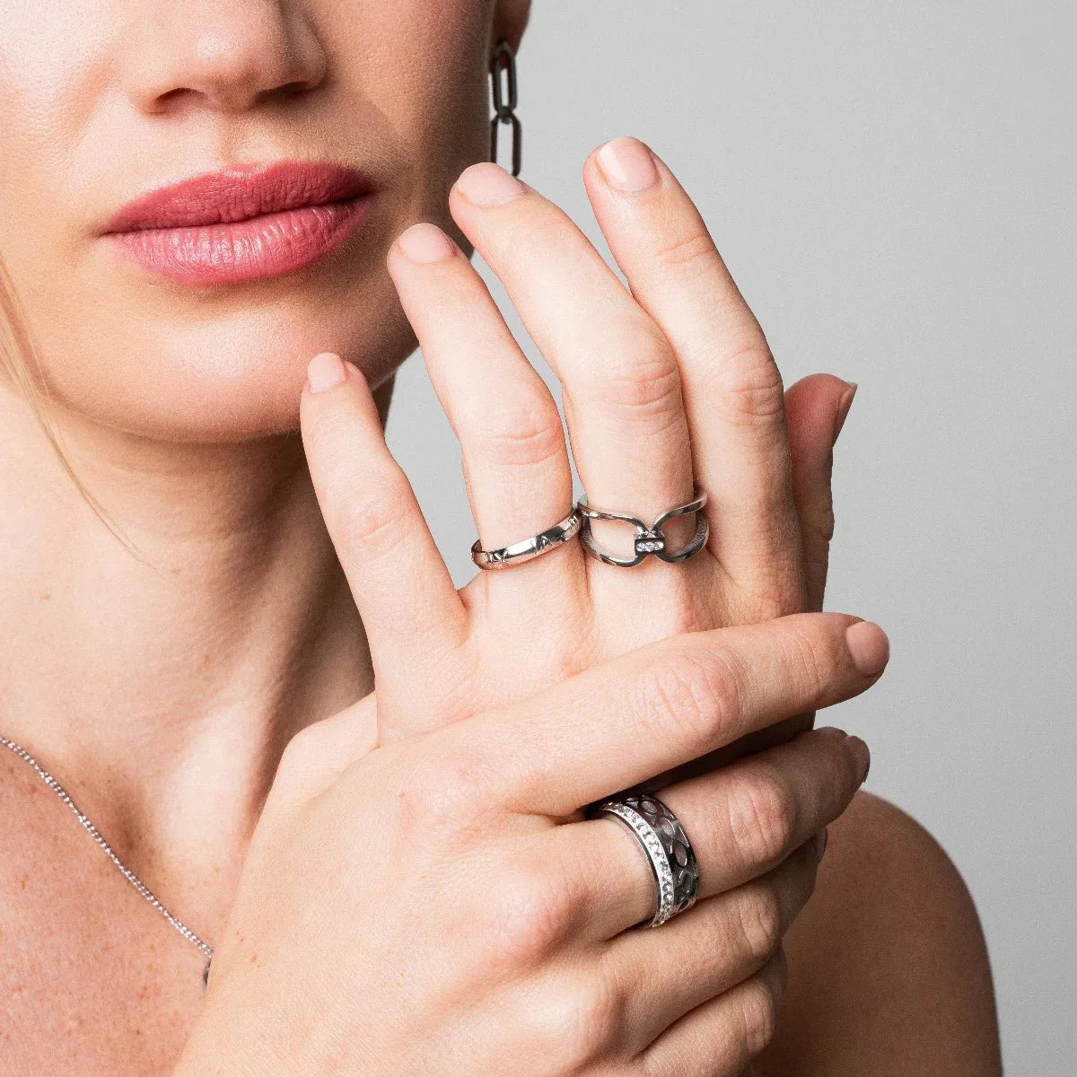 Anillo de mosaico - Plata