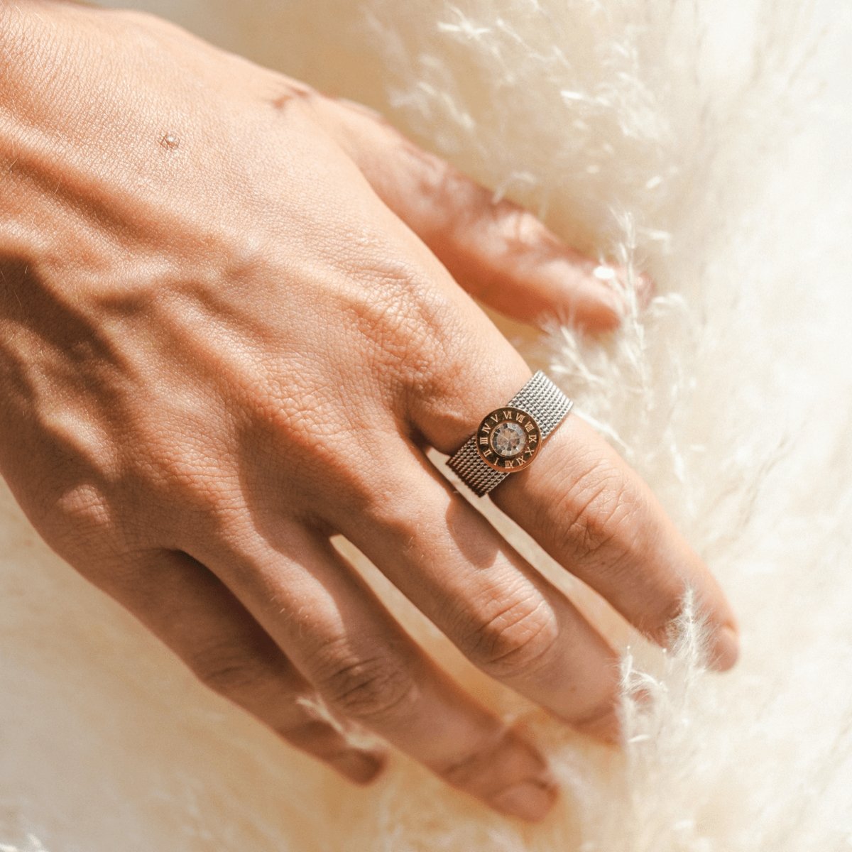 Anillo de malla romana - Plata