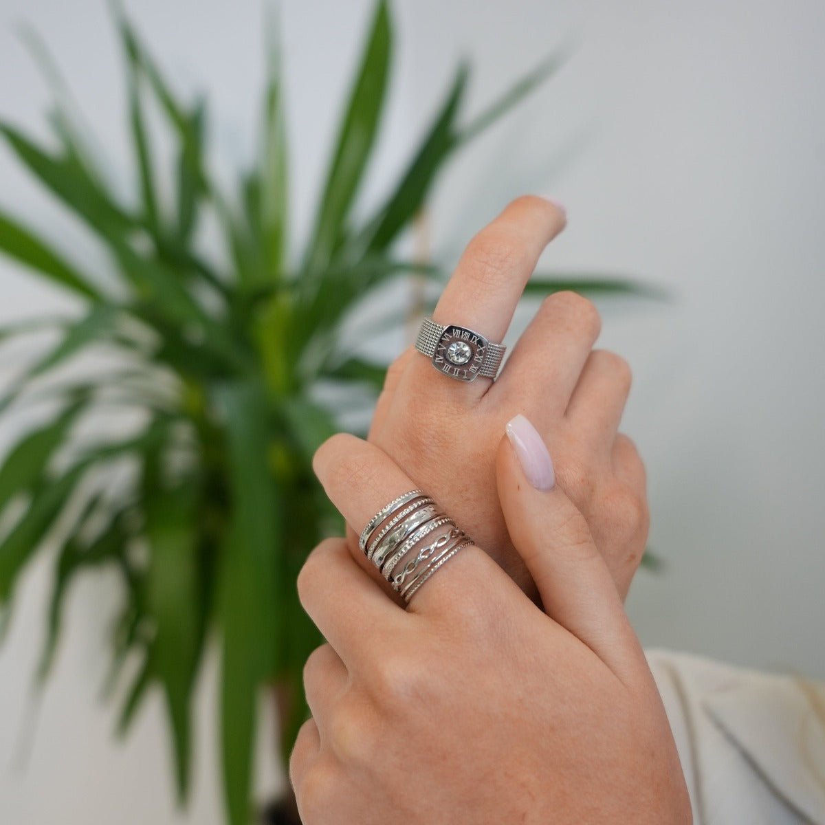 Anillo Royale ajustable - Plata