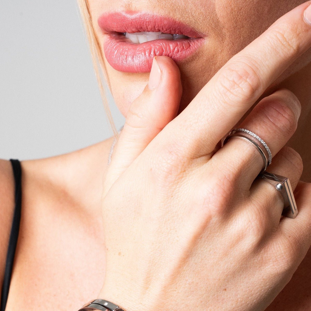 Anillo doble Vienne - Plata