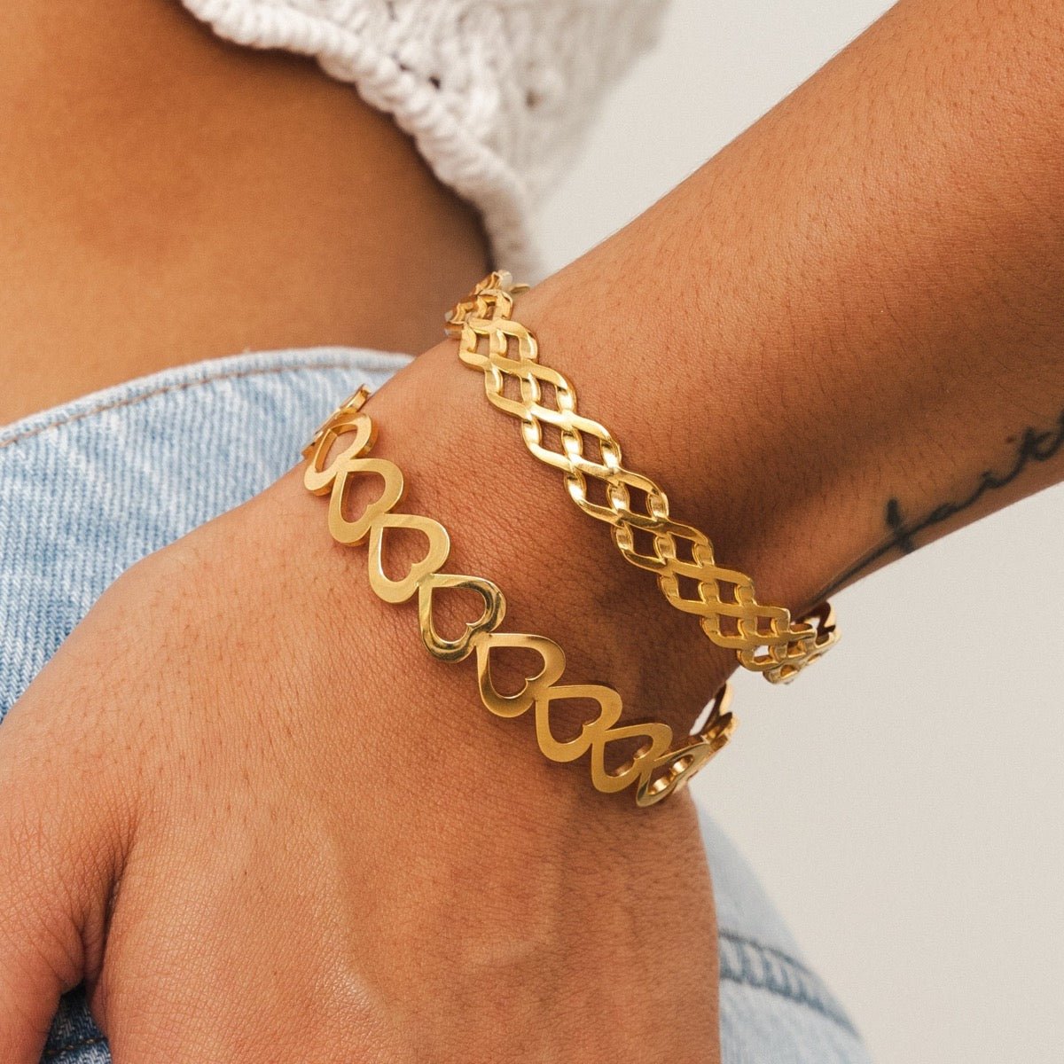 Pulsera Adorada bañada en oro de 18 quilates