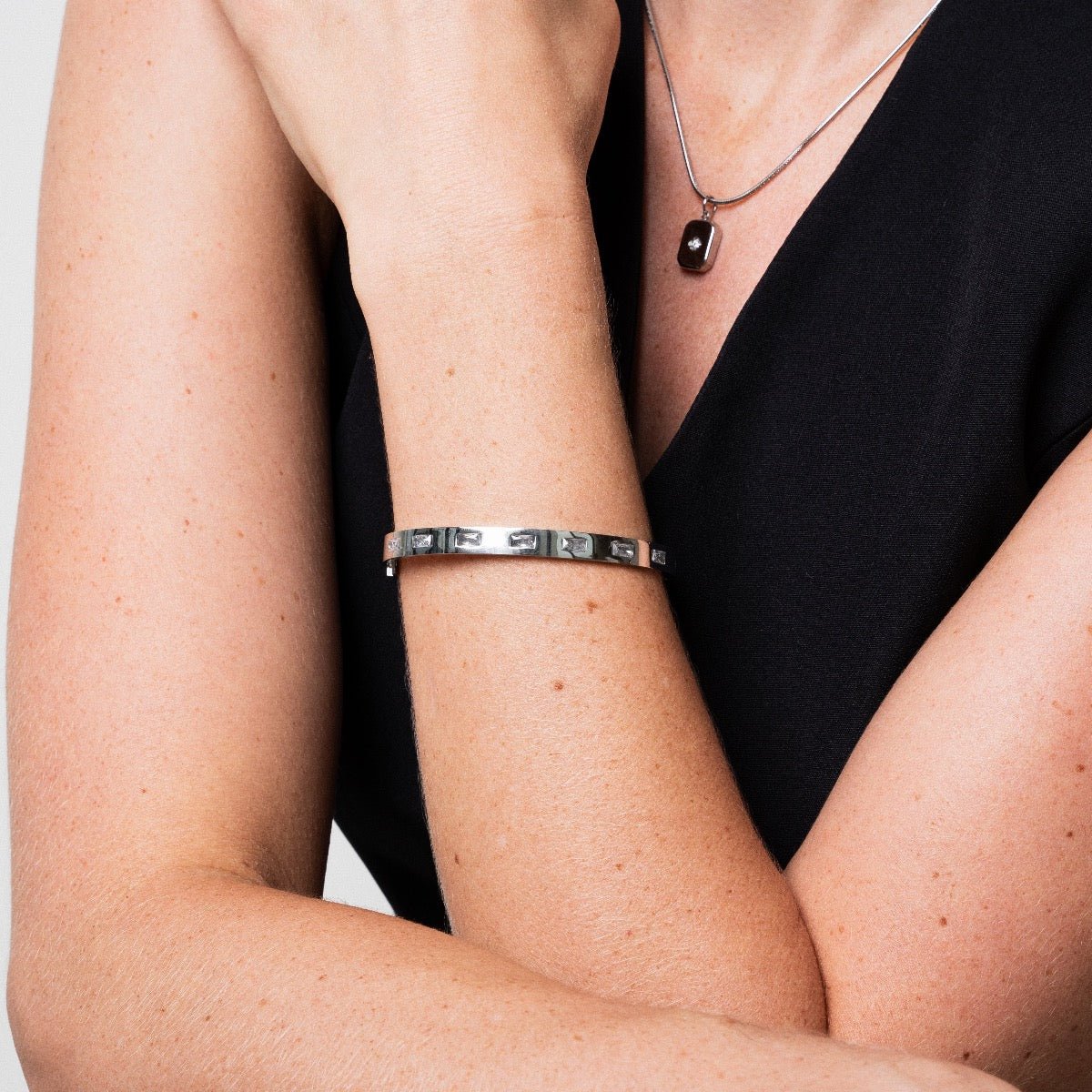 Pulsera tallada - Plata