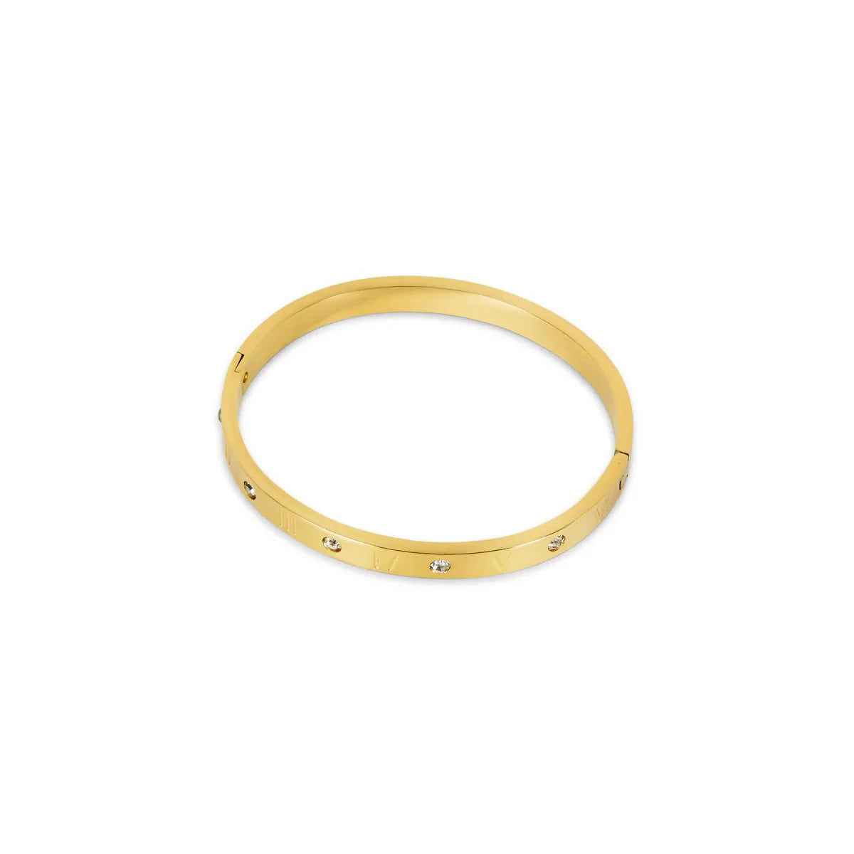 Pulsera Romana Clásica Bañada en Oro de 18k