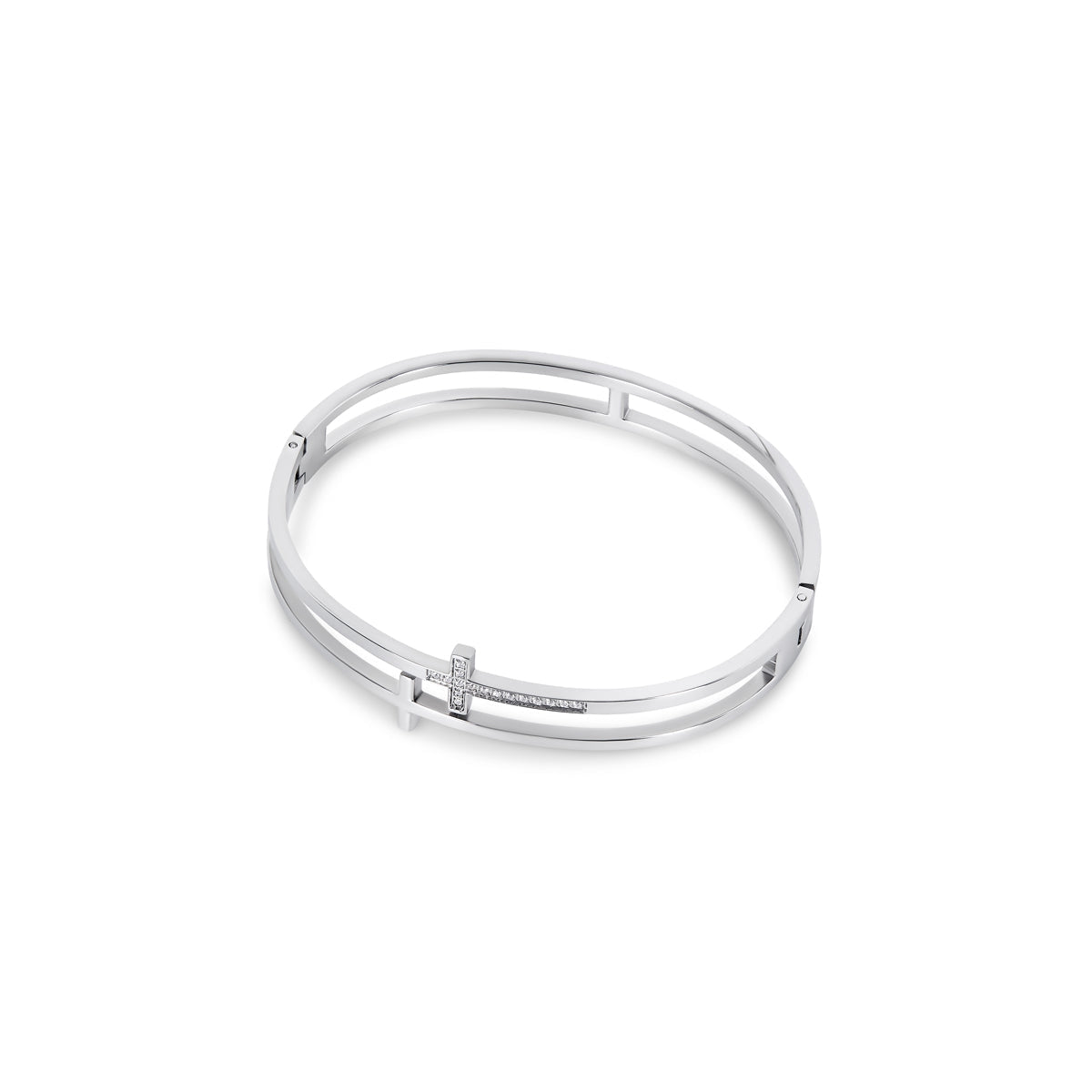 Pulsera Cruz - Plata