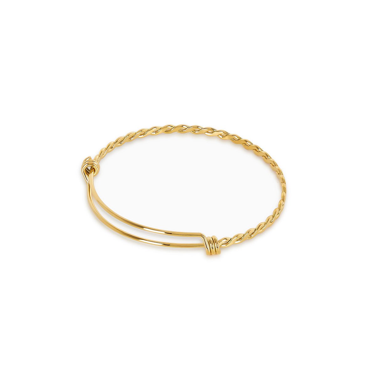 Delicada pulsera Eva bañada en oro de 18 quilates
