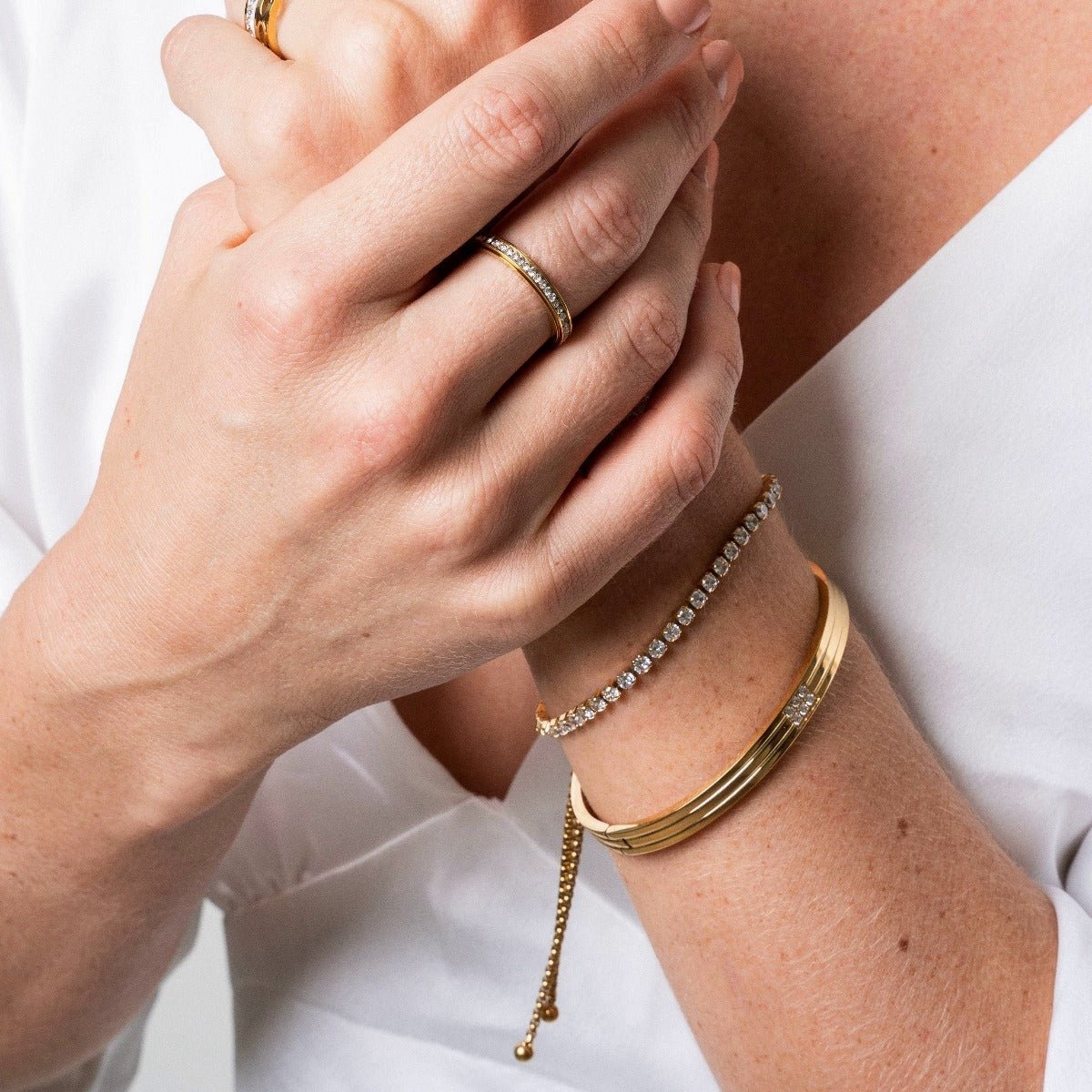 Pulsera Hanna bañada en oro de 18 quilates