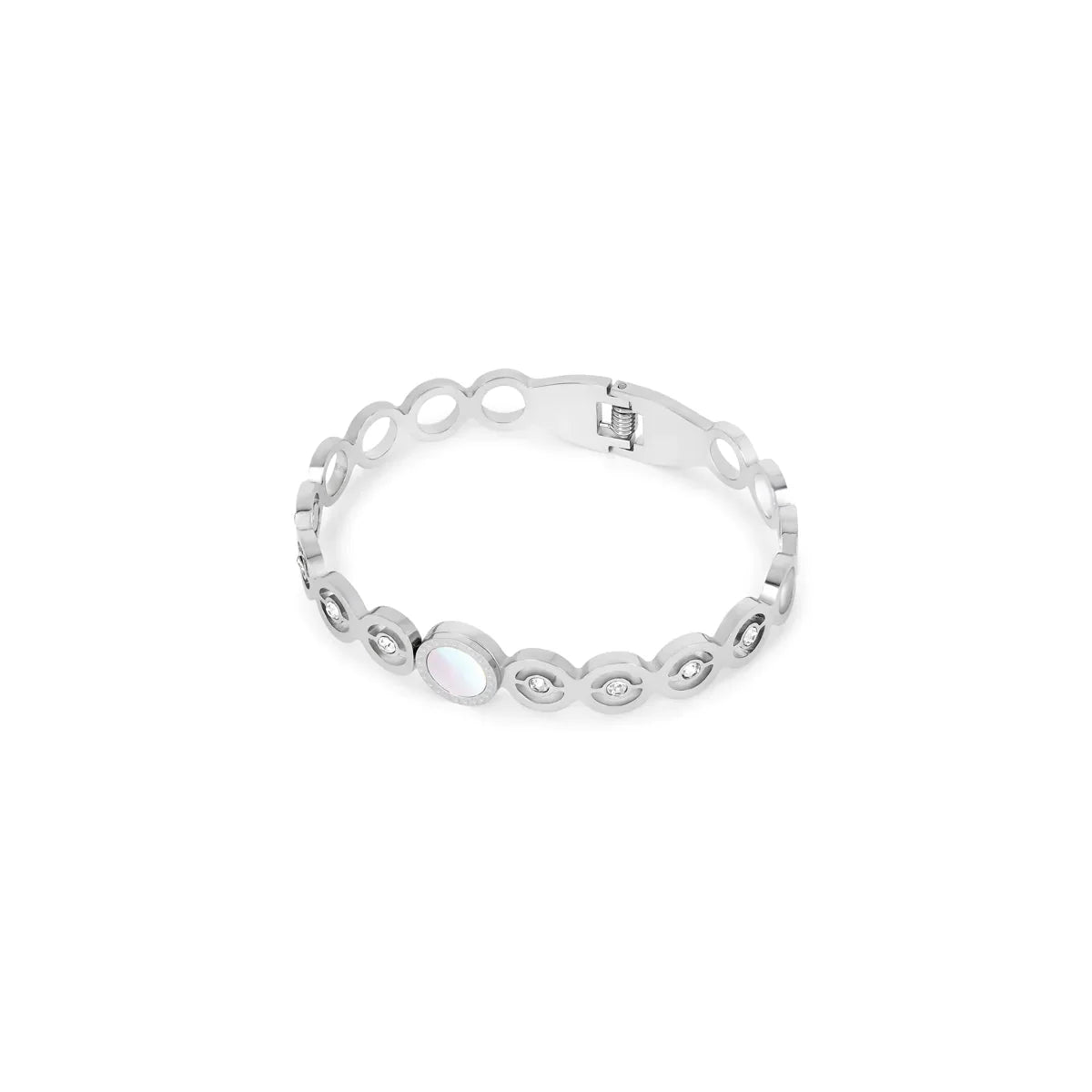 Pulsera Olivia con circonitas - Plata