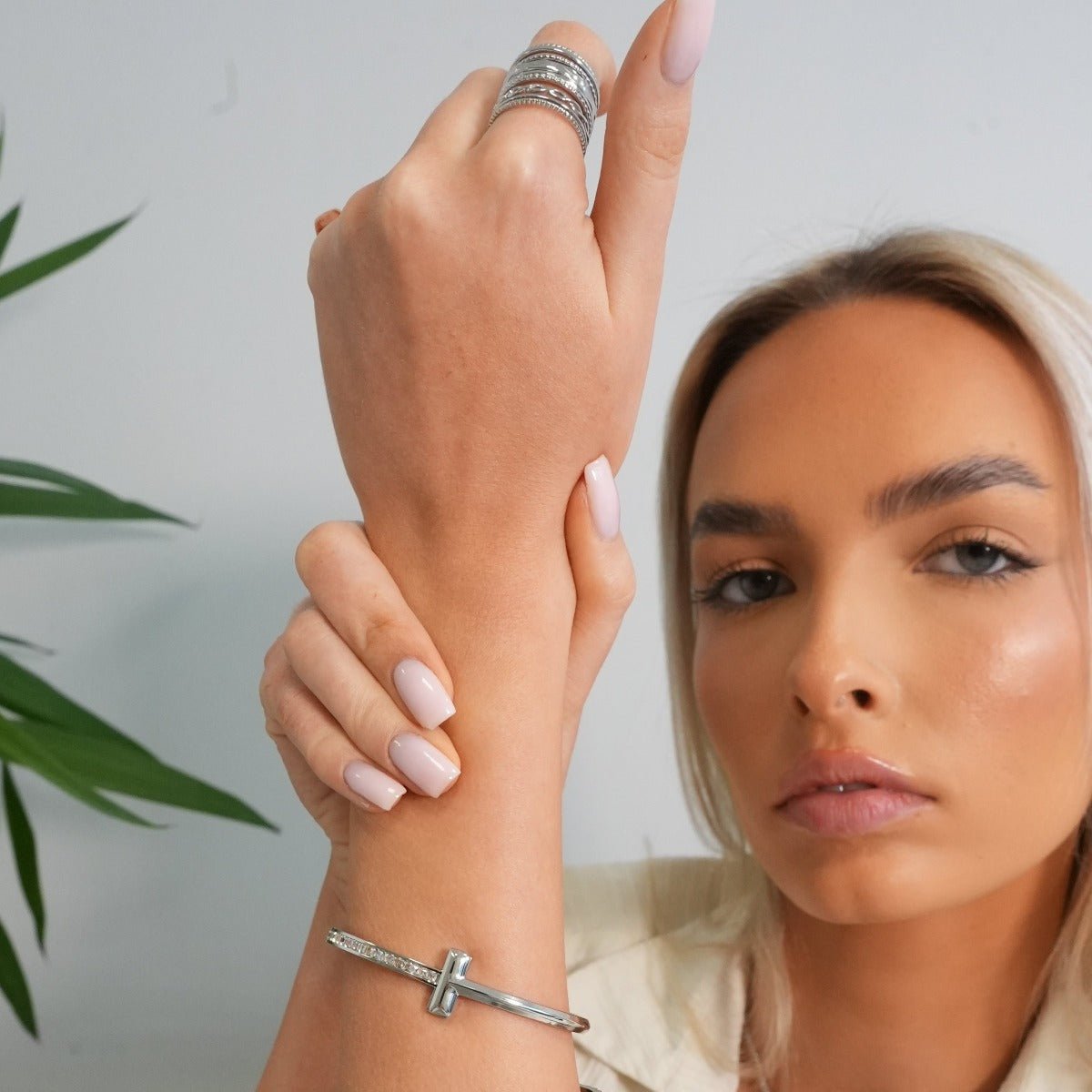 Pulsera T-Bar Elegance - Plata