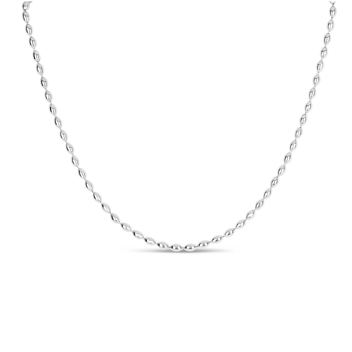 Collar de cadena con esferas - Plata
