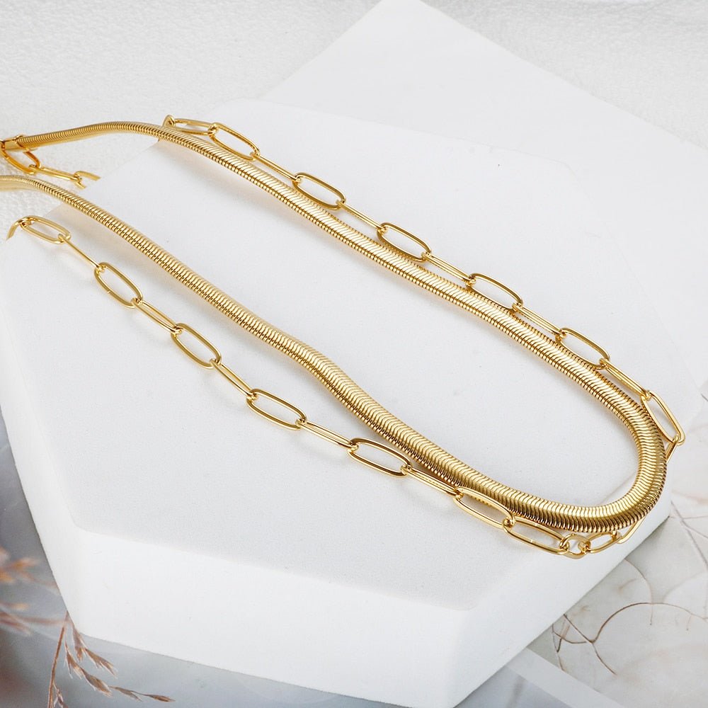 Collar Antonela bañado en oro de 18k