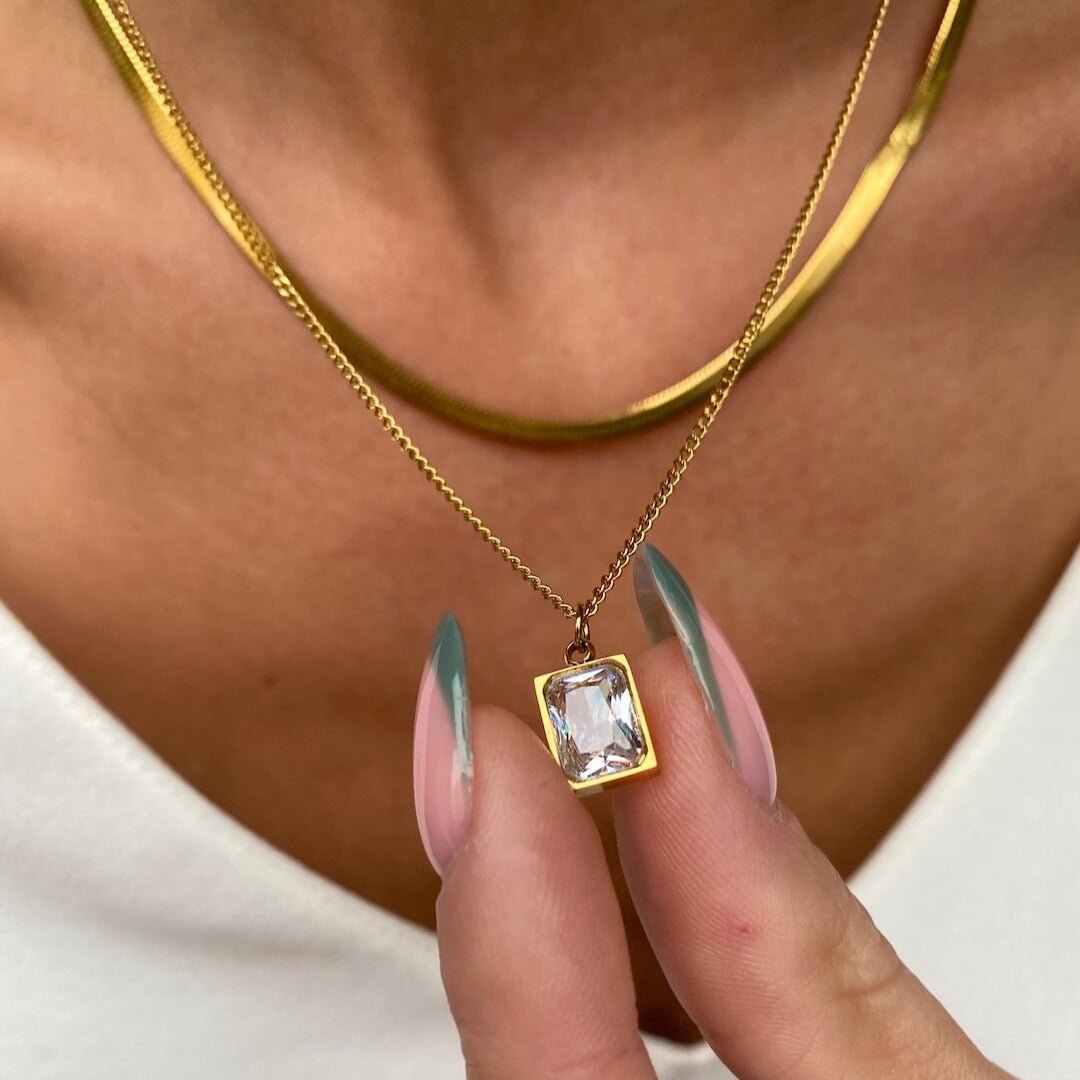 Collar Mix París bañado en oro de 18k