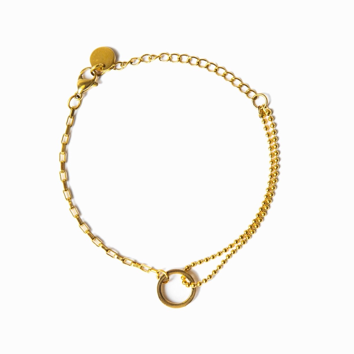 Pulsera Une bañada en oro de 18k