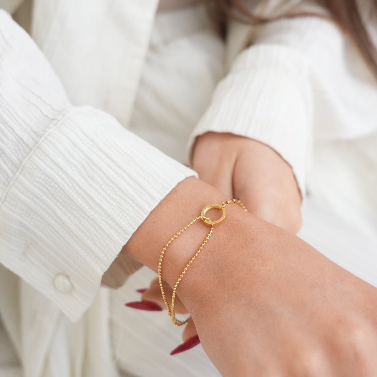 Pulsera Une bañada en oro de 18k