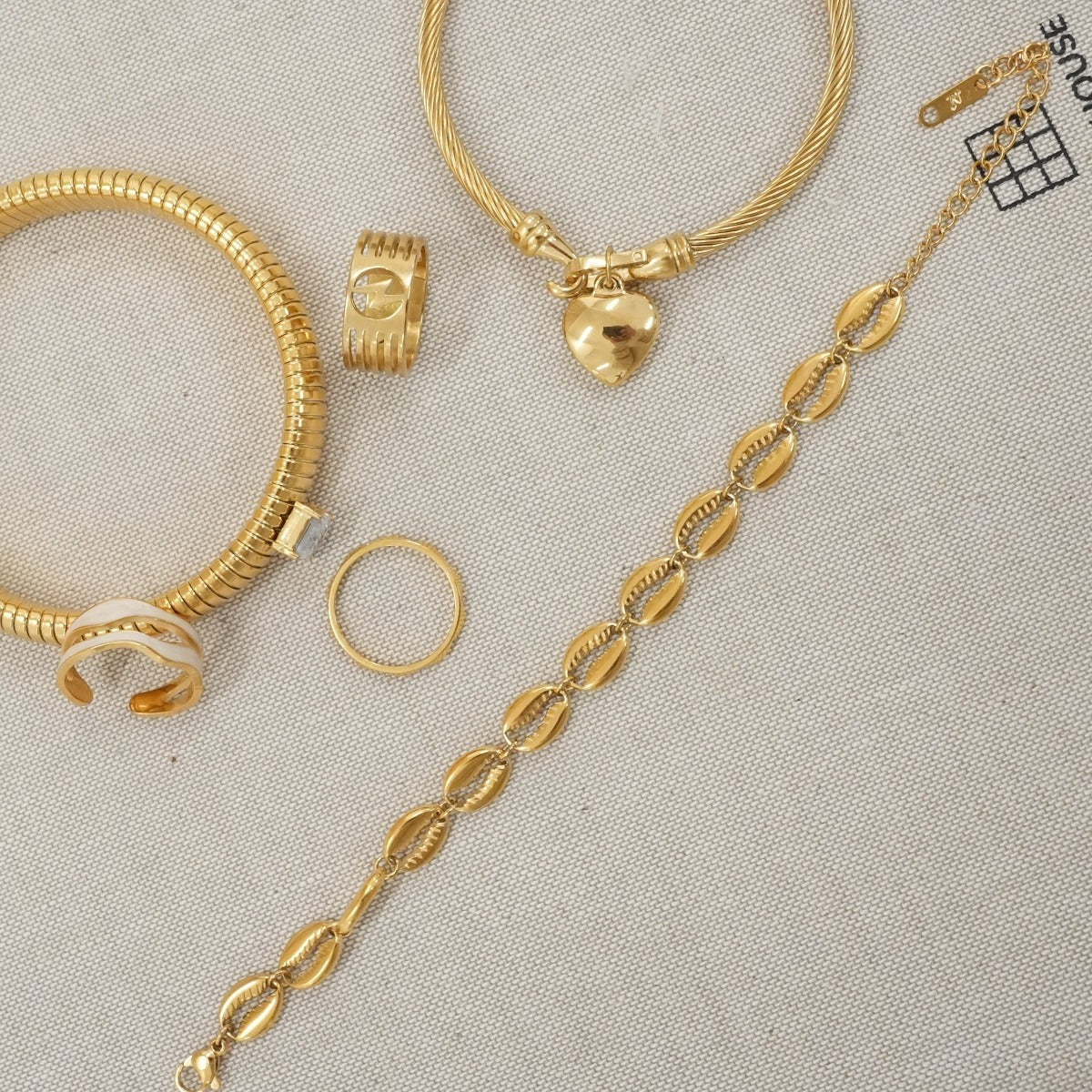 Pulsera Noronha bañada en oro de 18 quilates
