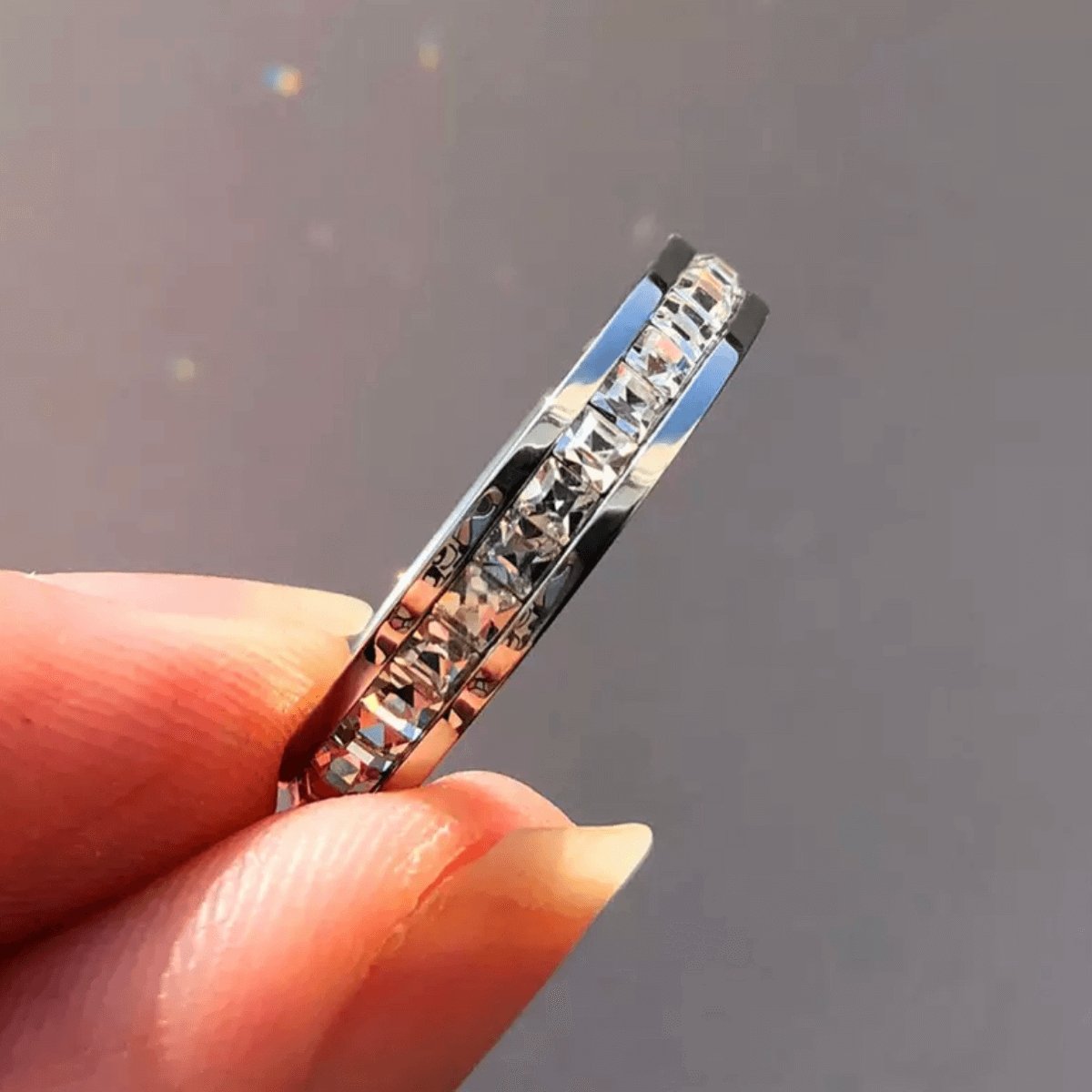 Anillo Brillante - Plata 