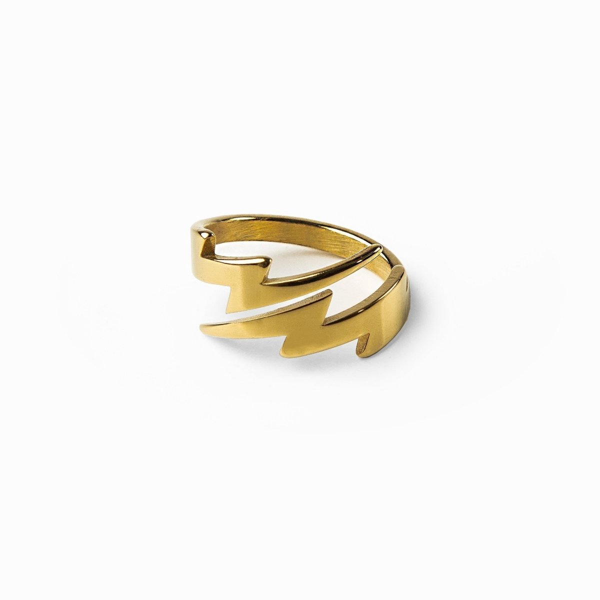 Anillo Rayo Bañado en Oro de 18K
