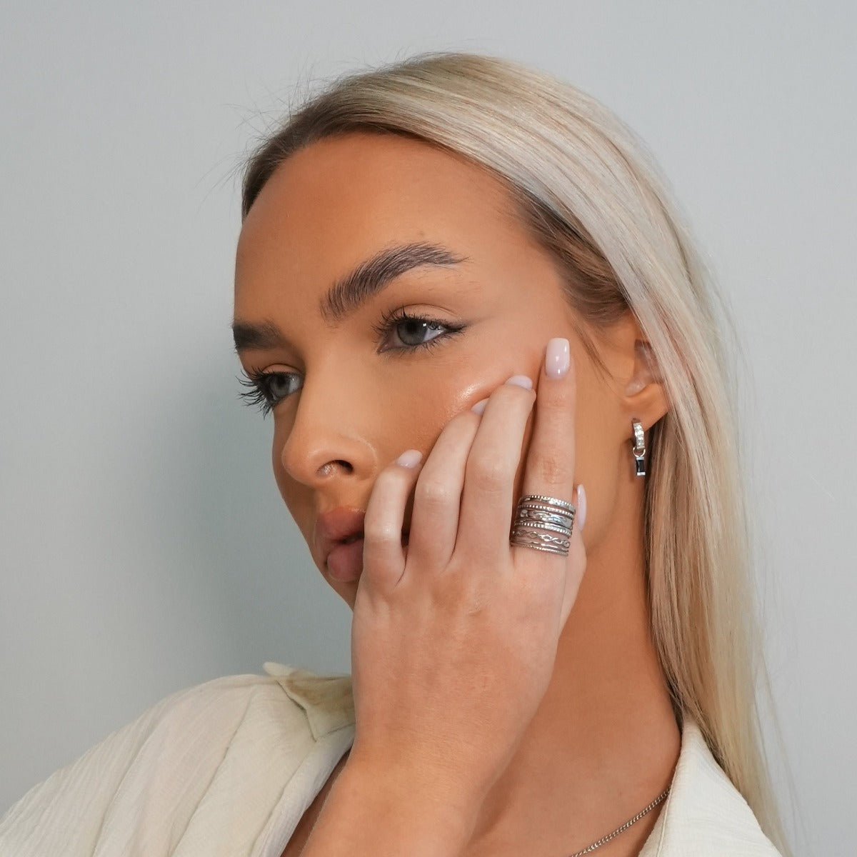 Anillo Royale ajustable - Plata