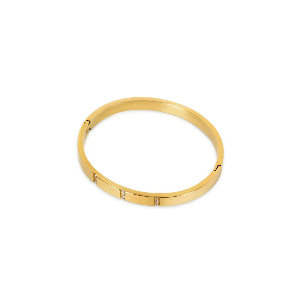 Pulsera minimalista bañada en oro de 18k