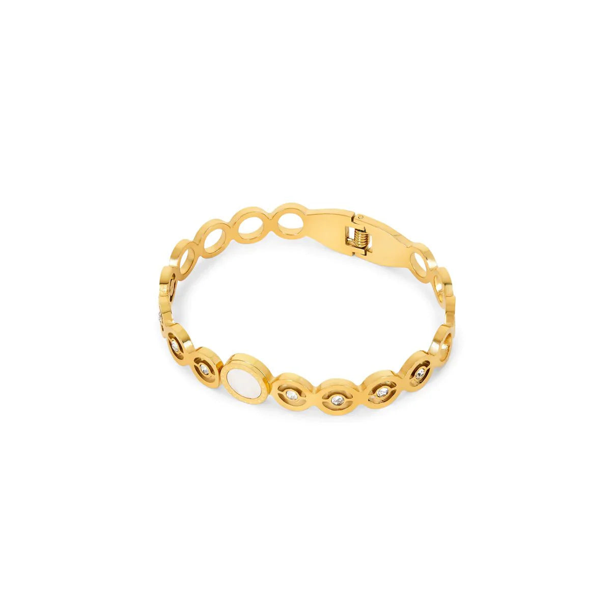 Pulsera Olivia con circonitas bañada en oro de 18 quilates