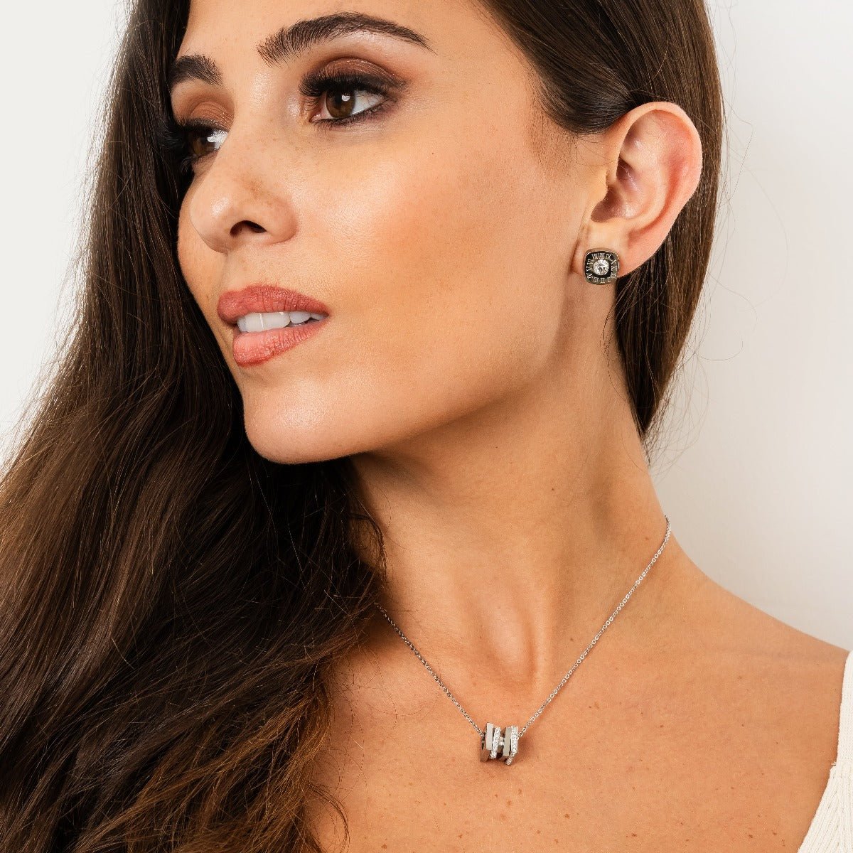 Pendiente Splendor - Plata