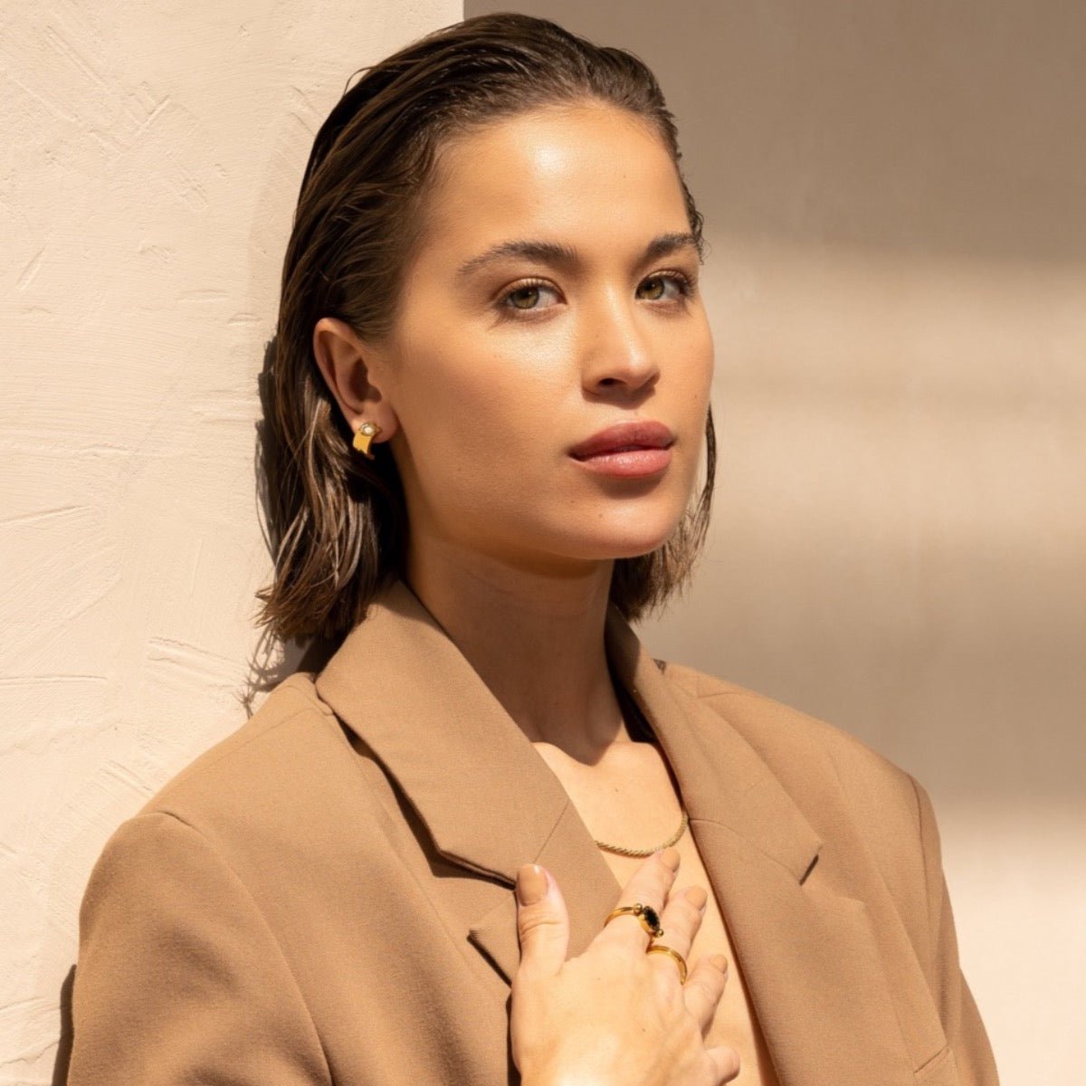 Collar Dely bañado en oro de 18k