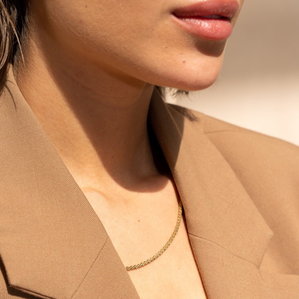 Collar Dely bañado en oro de 18k