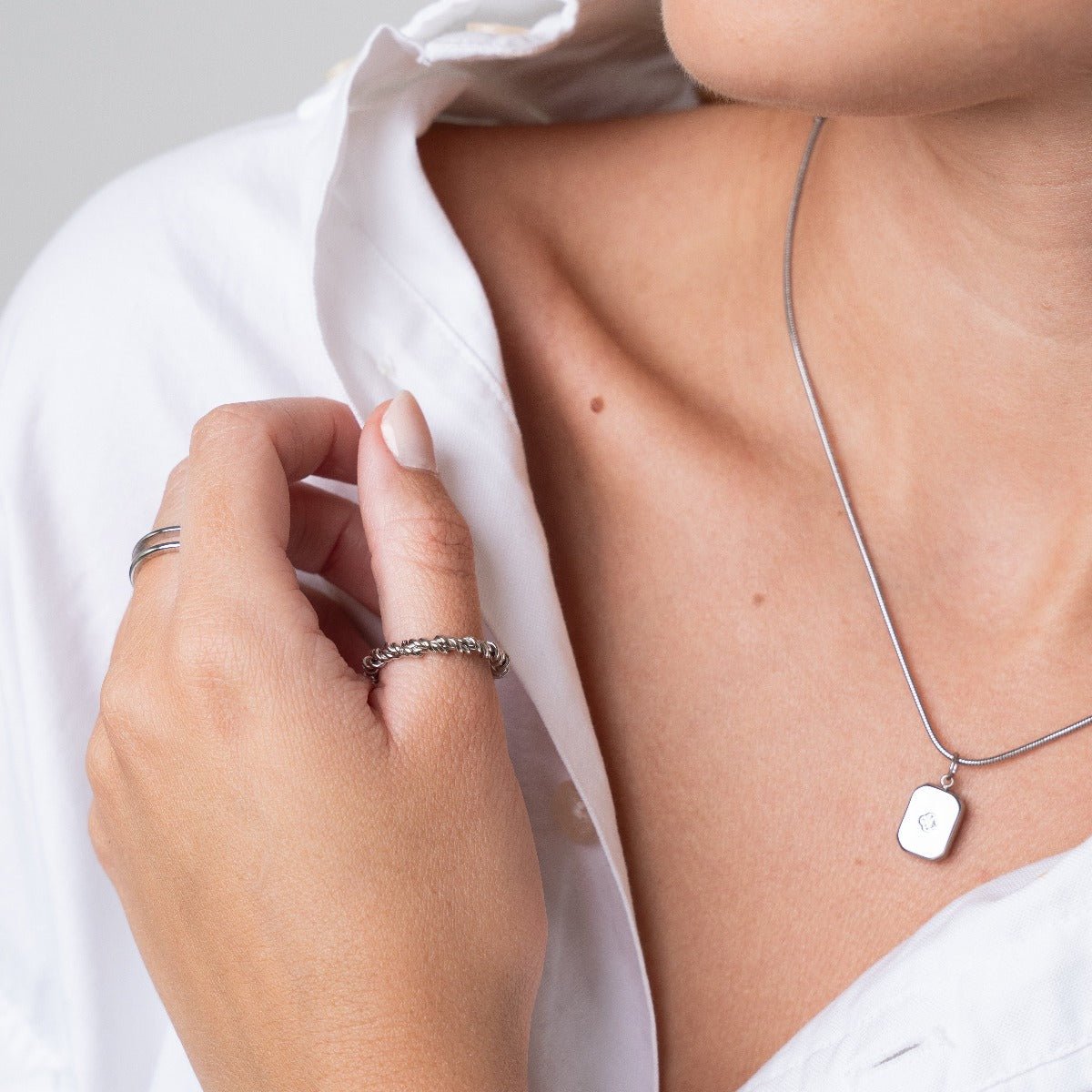 Collar colgante Shine - Plata