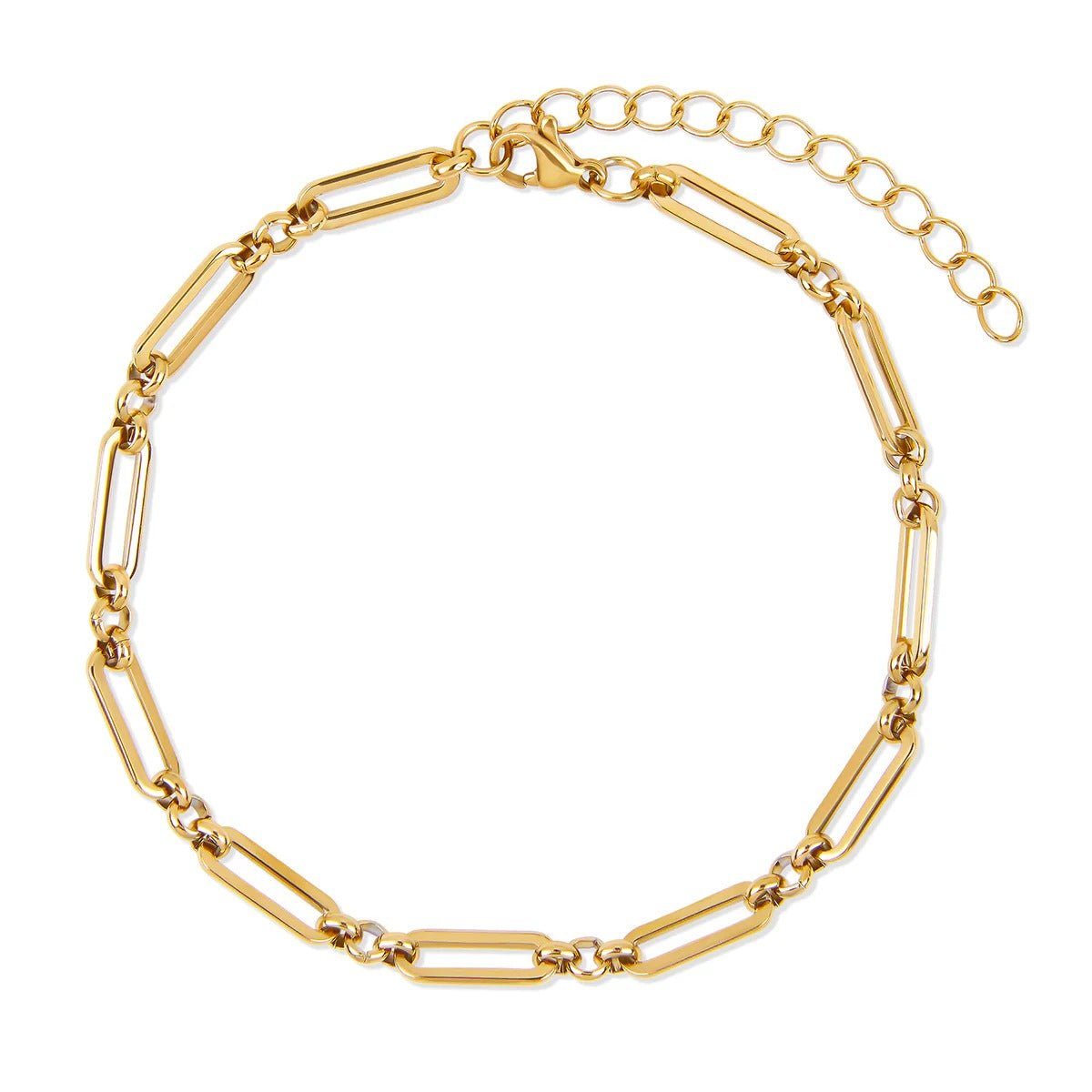 Conjunto de pulsera Elegance y pulsera de nudo bañada en oro de 18 quilates
