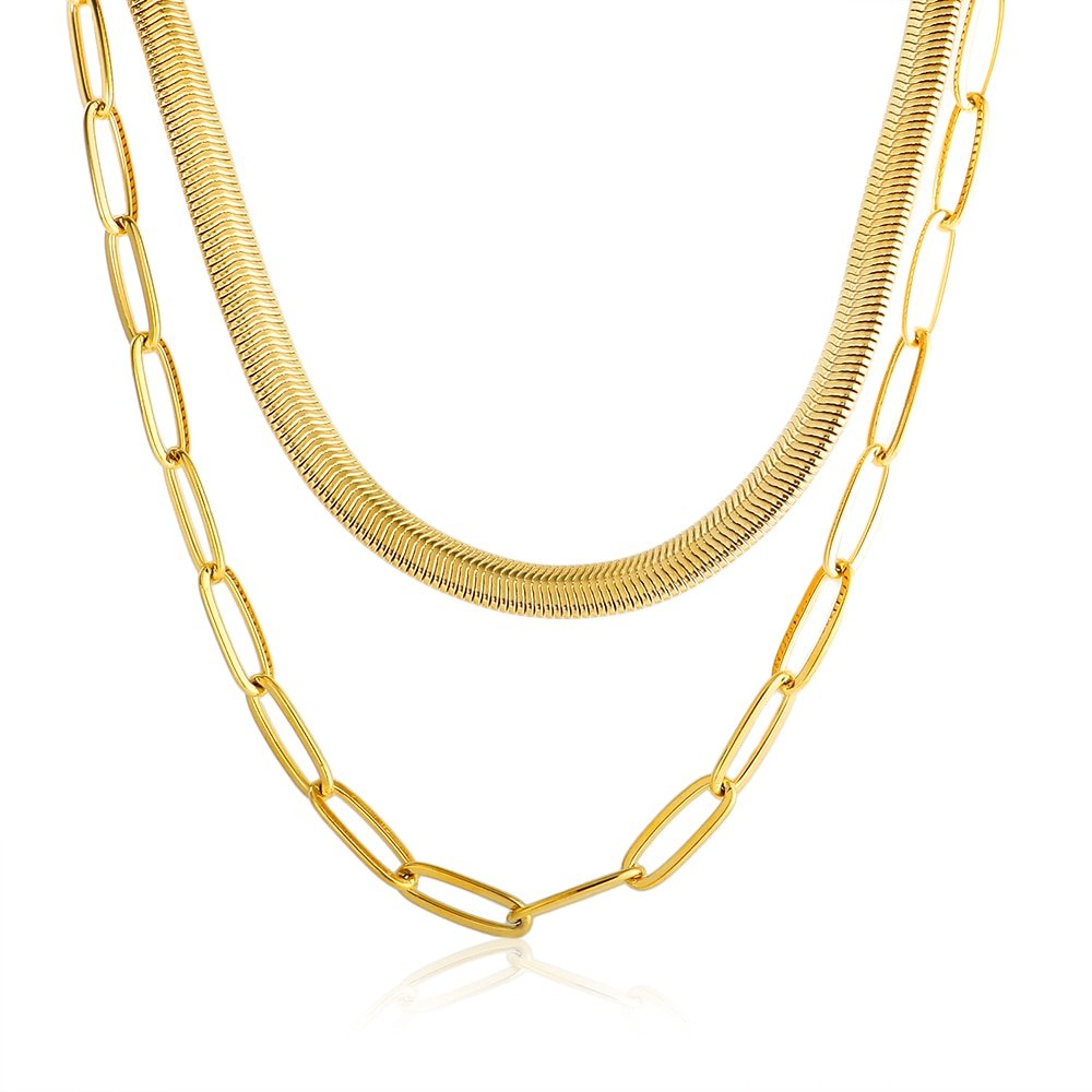 Collar Antonela bañado en oro de 18k