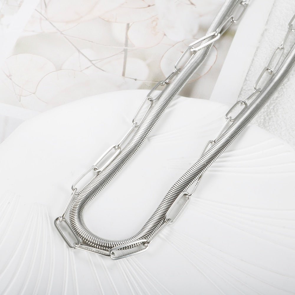 Collar Antonela Mix - Plata