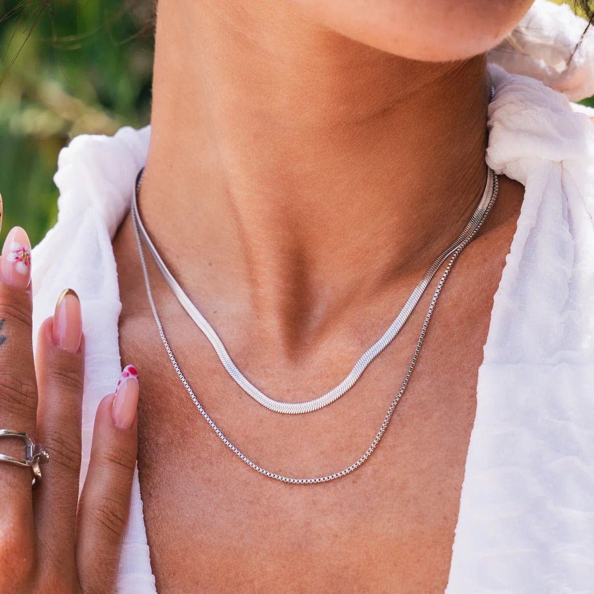 Mezcla de collares Essentials - Plata