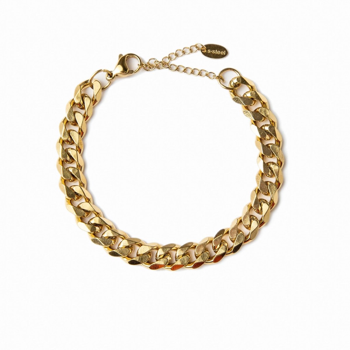 Pulsera de cadena Petra bañada en oro de 18 quilates