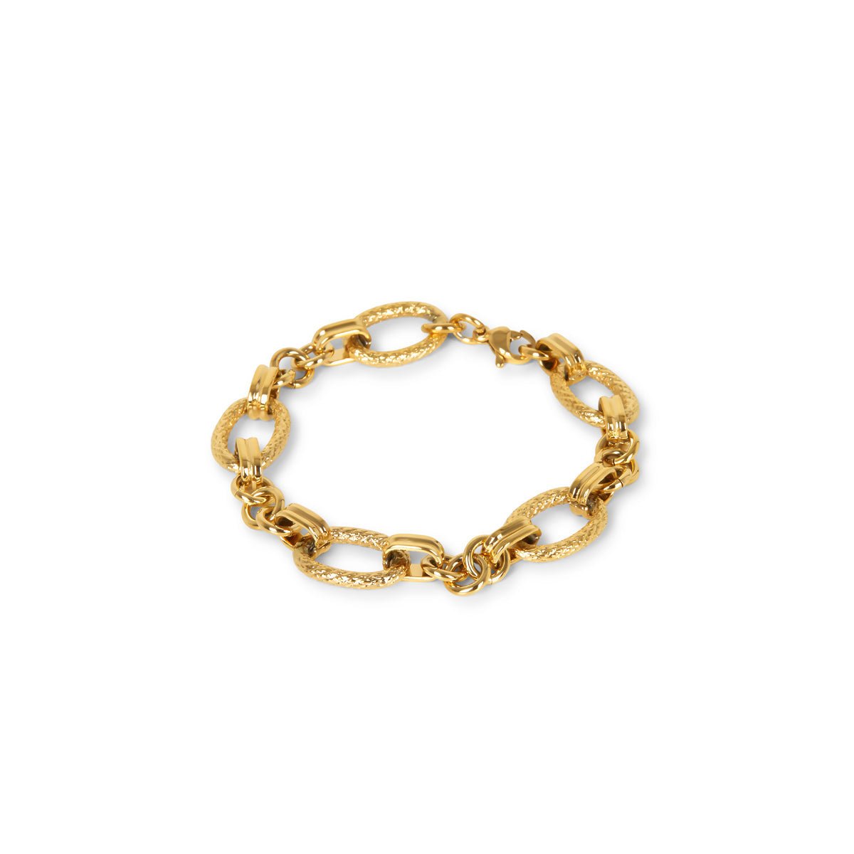 Pulsera de lujo bañada en oro de 18 quilates