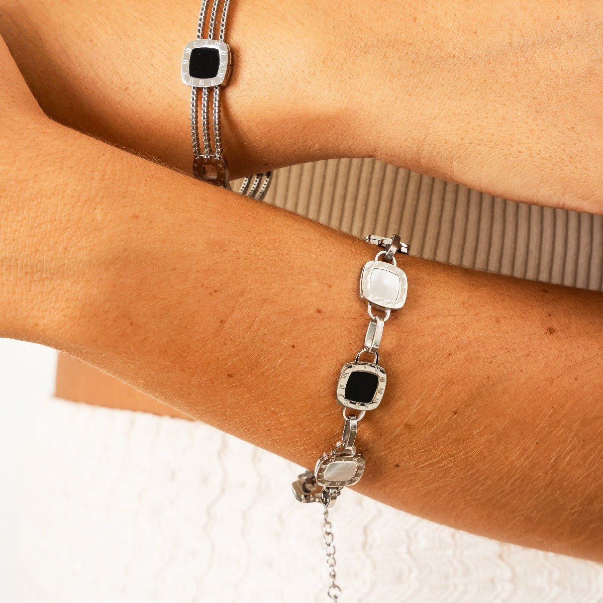 Pulsera Mono Cuadrada - Plata