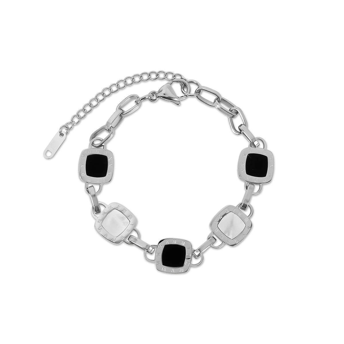Pulsera Mono Cuadrada - Plata